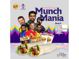 The Sauce Burger Cafe World Cup Deal 3 For Rs.1499/-